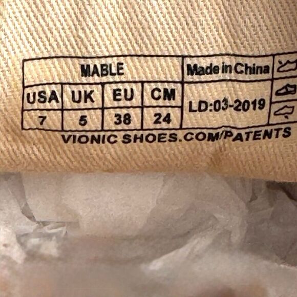 Vionic Sneakers Womens Sz 7 Gray Pink Mable Pro Leather Lace-up Slip Resistant - Picture 12 of 12